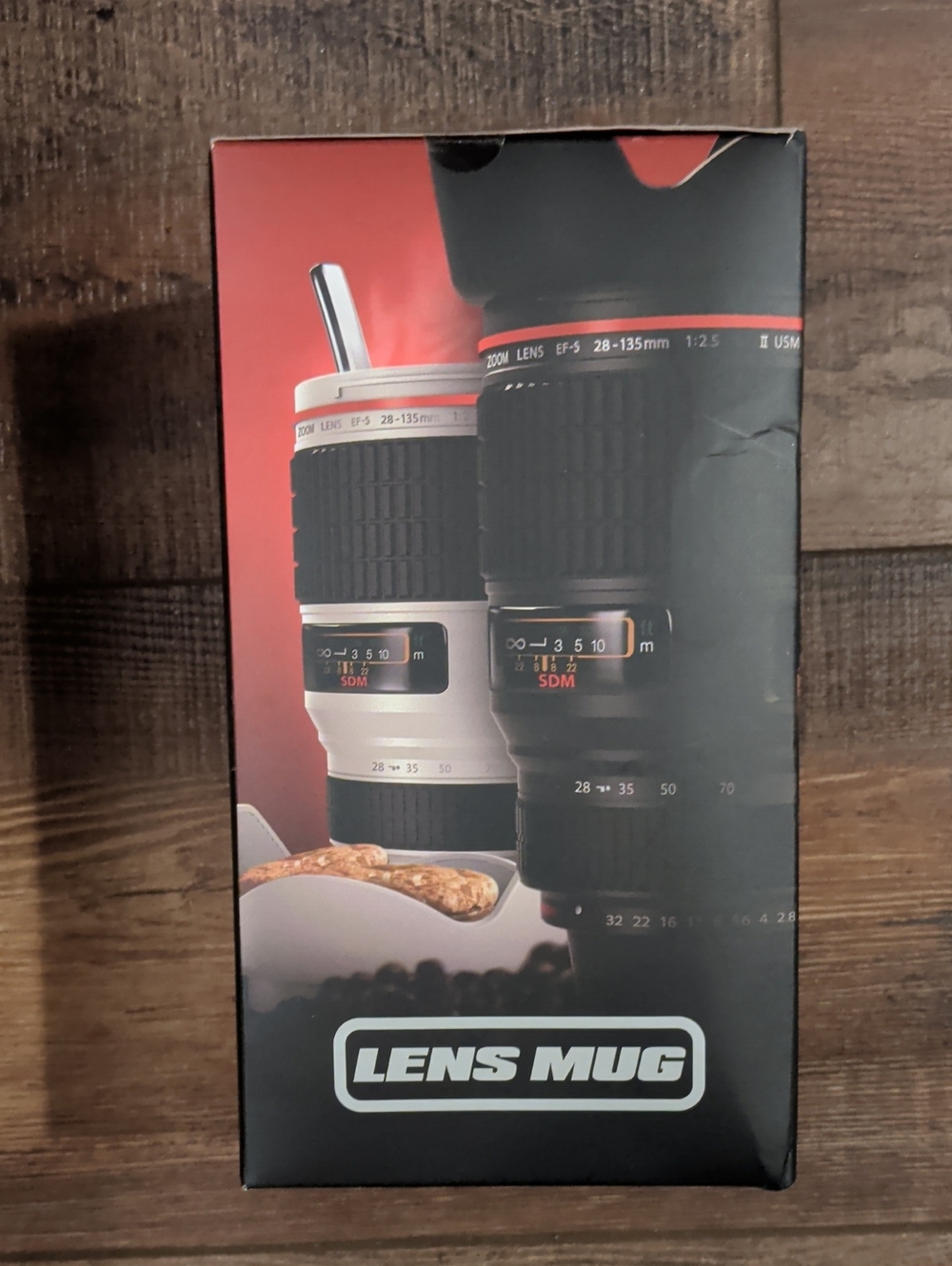 Lens Mug Camera Lens Coffee Mug - Black and White